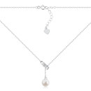 Серебряное колье с жемчужиной  DEN00335-K/12/1920