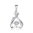 Серебряная подвеска с фианитами (SP00460-P/12/1)