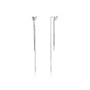 Серебряные серьги-протяжки Бабочки (SE00257-E/12)