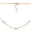 Серебряное позолоченное колье (CLT  10646 G-K/20)