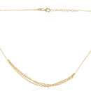 Серебряное позолоченное колье (CLT  11685 G-K/20)