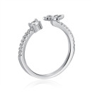 Серебряное кольцо Бабочка с фианитами (SZDR10313-R/12/1)