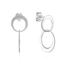 Серебряные серьги-подвески (ORT  8784 RH-E/12)