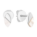 Серебряные пуссеты с перламутром (E001884)