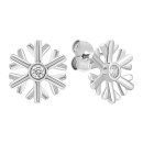 Серебряные пуссеты с фианитами (E28465-BW)