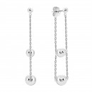  Серебряные серьги-подвески (E31684-BR(wp))