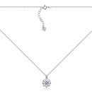 Серебряное колье с фианитами EN03643-K/12/1
