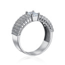 Серебряное кольцо с фианитами (F-191-R/12/1)