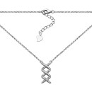 Серебряное колье с фианитами (FN15050)