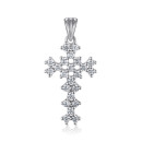 Серебряный крестик с фианитами G00023-P/12/1