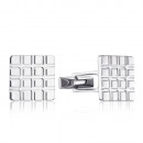 Серебряные запонки без вставки.  (GTGXX000023-Z/12)