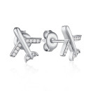 Серебряные серьги с фианитами ISA0273-E/12/1