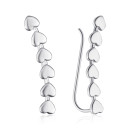 Серебряные серьги каффы ISA0497-E/12