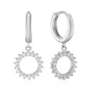 Cеребряные серьги с фианитами PB05233-E/12/1