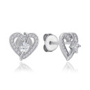 Серебряные серьги с фианитами JB03918-E/12/1