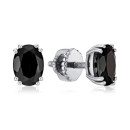 Серебряные серьги с гранатом KRS 627-GR-E/12/5069