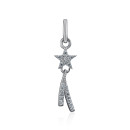 Серебряная Звёздочка подвеска с фианитами (MP14276A-P/12/1)