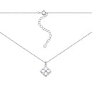 Серебряное колье с перламутром и фианитом (N002194)