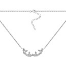 Серебряное колье с фианитами (N37746)