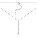 Серебряное колье Сердце (NE33904)