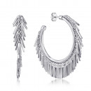 Серебряные серьги-конго без вставки. Артикул OCFXD000053-E/12