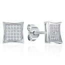 Серебряные пуссеты с фианитами OE00735A-E/12/1