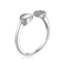 Серебряное кольцо с фианитами PA04213-R/12/1