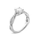 Серебряное кольцо с фианитами (PA13068)