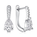 Серебряные серьги с фианитами PB05666-E/12/1