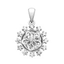 Серебряная подвеска с фианитами (PE38626)