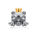 Серебряная подвеска-шарм Лягушка с позолотой (PLA-HS-1659-S-P/16)