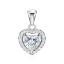 Серебряная подвеска с фианитами PS00300-P/12/1