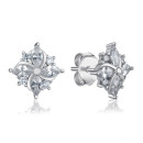 Серебряный серьги с фианитами PS00309-E/12/1