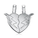 Серебряная подвеска Сердце  PTGXX000045-P/12