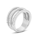 Серебряное кольцо с фианитами (R28156-W)