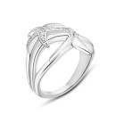 Серебряное кольцо с фианитами (R37713)
