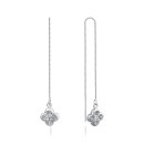 Серебряные серьги-протяжки с фианитами SE00287-E/12/1