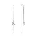 Серебряные серьги-протяжки с фианитами SE00535-E/12/1