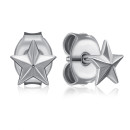 Серебряные серьги-пуссеты Звездочка (SE00634-E/12)