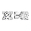 Серебряные серьги-пуссеты с фианитами (SE00712)