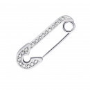 Серебряная булавка с фианитами (8204)