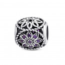 Серебряная бусина шарм (84744а*)