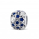 Серебряная бусина шарм Звездное небо (39034э)