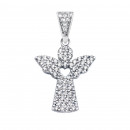 Серебряная подвеска Ангел с фианитами (ЛК-0276р)