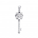 Серебряная подвеска Ключик с фианитами (TP0709)