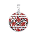 Серебряная подвеска «Роза» (35050/12/1/355)