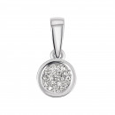 Серебряная подвеска с бриллиантами (3939р-BR)