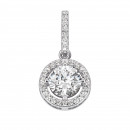 Серебряная подвеска с фианитами (1PE45993)
