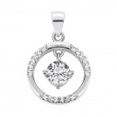 Серебряная подвеска с фианитами (2P19697)