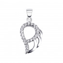 Серебряная подвеска с фианитами (7P18525)